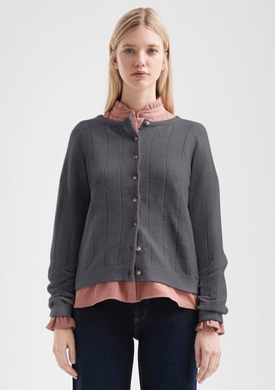 Zachte cardigan met knopen dames QS