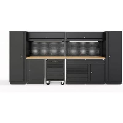 HBM modulair werkplaatssystem 13-delig, zwart