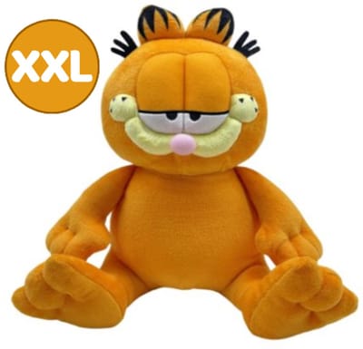 Garfield Kat Zittend Pluche Knuffel XXL 90 cm - Speelgoed Knuffels voor Kinderen Jongens Meisjes - Grote Kat Cat Plush Toy XL