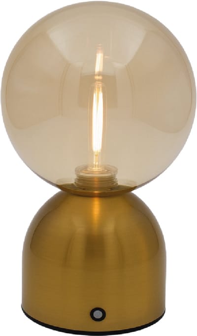 Luxus Europe - Tafellamp Touch Lina Goud - Draadloze LED Tafellamp Binnen - USB-C Oplaadbaar - Touchbediening - Dimbaar - 3 Lichtkleuren