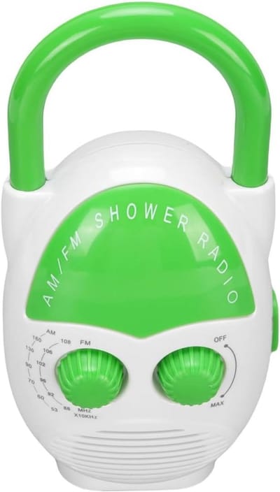 Draagbare Radio - Mini Radio - Muziek Luisteren - Waterproof IPX5 - 77 x 58 x 155 mm - Groen