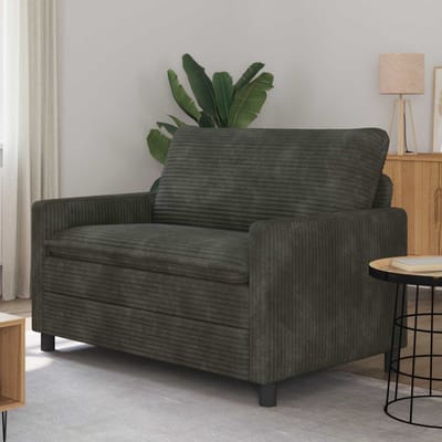 vidaXL - Bank - Antracietkleurig - 126 - x - 81 - x - 87,5 - cm - Polyester