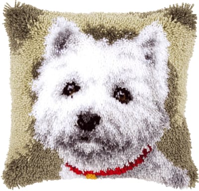Vervaco - Knoopkussen kit - Westie - PN-0145648 - Borduren - Borduurpakket - Borduurpakket volwassenen - Borduurpakket kind