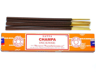 Satya Champa Wierookstokjes - 1 Doosje 15 Gram - Wierook Stokjes - Premium Wierook
