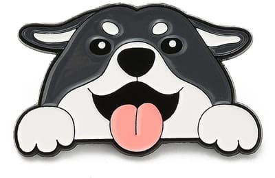 Pin hond, huisdier, enamel pin, broche, kledingspeld