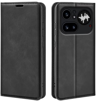 MobyDefend Hoesje - Geschikt voor Nothing Phone (4a) Pro - Luxe Wallet Bookcase (Magnetische Sluiting) - Zwart