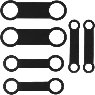 Dailygoods- Hondenpenningen 6 Stuks - Siliconen - Gepersonaliseerde Naam - 3 Maten - Zwart - Huisdierbenodigdheden - Hondentags