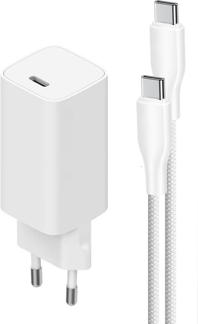 Snellader met usb-c kabel 1 meter - 65 Watt - Geschikt voor Dell, HP, MacBook, Samsung, iPhone 16 etc