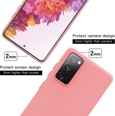 Hoesje Geschikt Voor Samsung Galaxy S20 FE 2022 hoesje - S20 FE hoesje Licht Roze - Hoesje Geschikt Voor Samsung Galaxy S20 FE 2022 hoesje Nano Liquid siliconen Backcover - hoesje Hoesje Geschikt Voor Samsung Galaxy S20 FE 2022