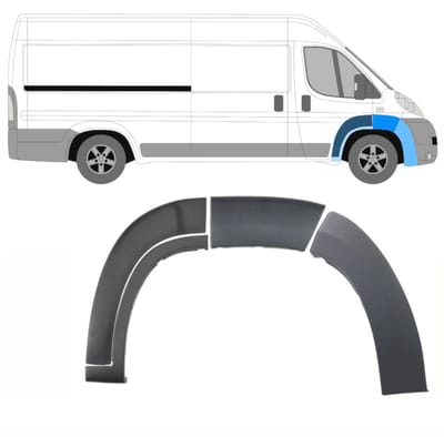 Set voorspatbord sierlijsten voor Fiat Ducato 2006-2014 / Rechts