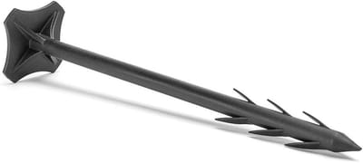 Grondankers Haringen - Worteldoek Bevestiging - Tuin Stabiliseren - Uv-bestendig Kunststof - 20 cm Lengte - Zwart