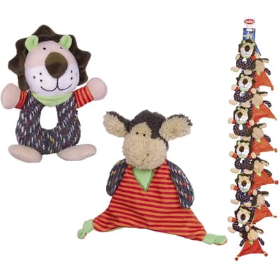Pluche voor honden Nobby Pet Löwe und Schaf (x12)
