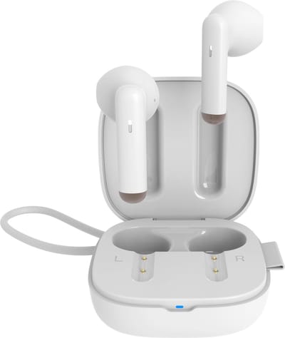 oortjes draadloos - Bluetooth Oortjes - Earpods - semi in-ear A18 Geschikt voor Apple & Android - Wit - Ntech