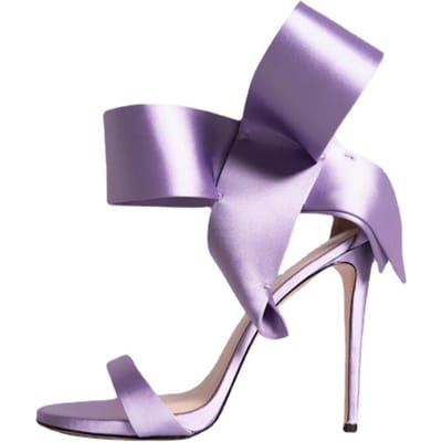 Nieuwe Grote Maat 34 -43 Satijnen Strik Sandalen Mode Merk Catwalk 8cm /11cm Hoge Hakken Dames Schoenen Sexy Strass Hoge Hakken 40 gray