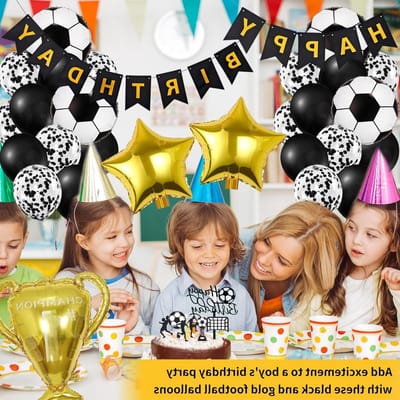 Feestdecoratie voor Voetbalverjaardag – Compleet Set met Ballonnen en Versieringen voor Kinderen