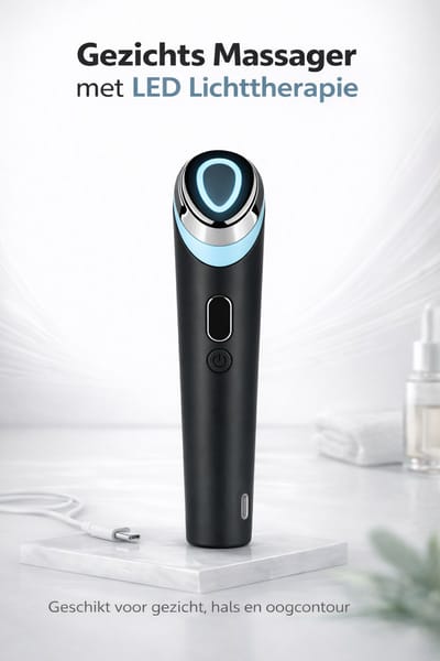Huidverjongingsapparaat – 7-in-1 LED Gezichtsmassage – Facelift Apparaat – Anti-Aging – Rimpelverwijderaar – USB Oplaadbaar – Zwart