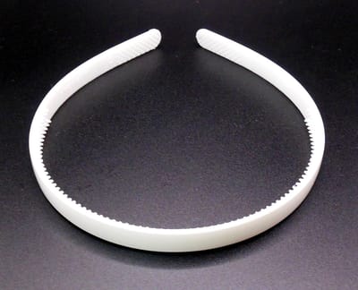 Diadeem smal wit