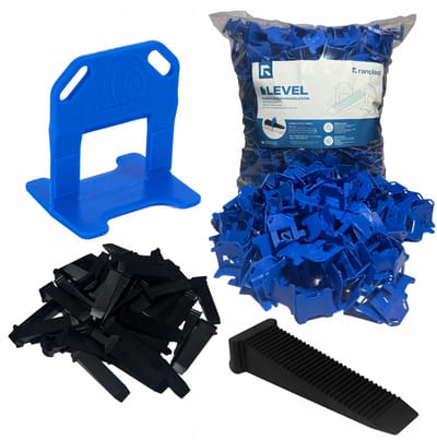 Ranplast Tegellevelsysteem 1,5 mm: 500 Clips + 100 Wiggen