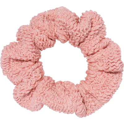 Hunza G Original Crinkle™ Scrunchie In Metallic Dusty Pink