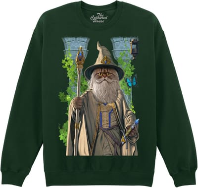 Lord Of The Rings Parody Catdalf The White The Coloured House Sweater 4XL