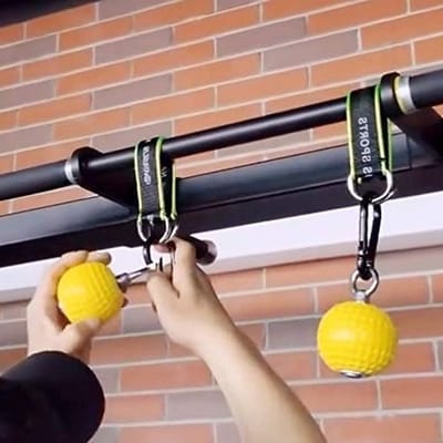 Krachttraining met een Pull-Up Bal en Polsbal, Fitnessapparatuur voor Gripversterking en Spieropbouw (97mm)