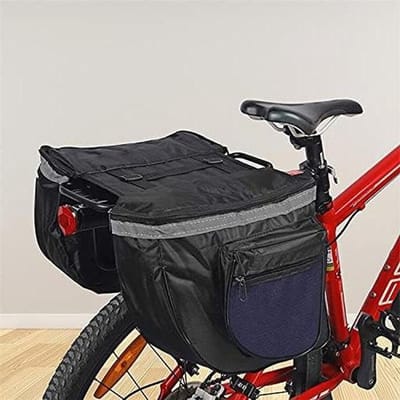 Dubbele Fietstas - Achtertas Fiets - Lange Afstand - Waterdicht Ontwerp - 25L Capaciteit - Blauw
