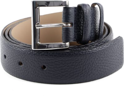 abro Leren Riem Leather Adria Belt W80 Navy Blauw