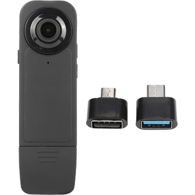 Mini Caméra Corporelle Enregistrement Automatique HD 1920x1080P Autonomie de 6 Heures Supporte 256 Go Caméra à Clip Dorsal pour