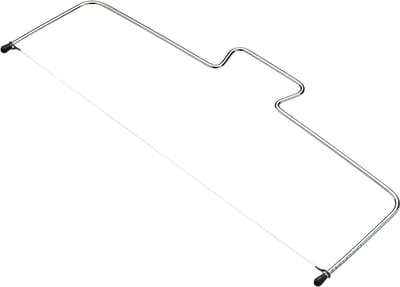 Taartsnijder laagsnijderdraad van koolstofstaal 40 cm lang - zilver 12 x 17 x 22 cm Taartsnijder