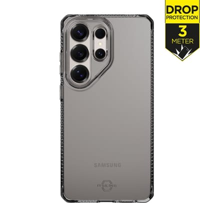 ITSKINS Hoesje geschikt voor Samsung Galaxy S26 Ultra Telefoonhoesje Flexibel TPU | ITSKINS Level 2 SpectrumClear R Backcover Shockproof | Schokbestendig Galaxy S26 Ultra Telefoonhoesje | Anti Shock Proof - Smoke | Zwart