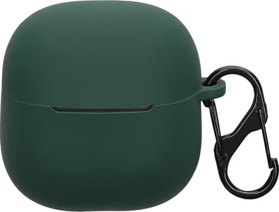 kwmobile cover voor oordopjes case - geschikt voor Xiaomi Redmi Buds 6 Lite - Trendy beschermhoes draadloze oordopjes in donkergroen
