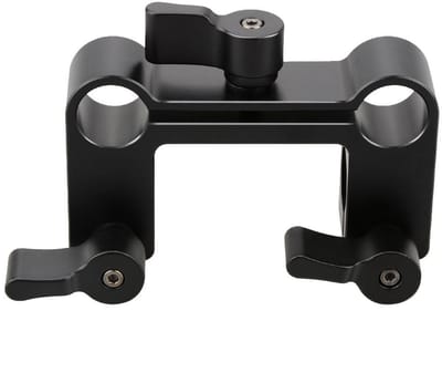 Dailygoods - 15mm Rod Offset Railblock - Ondersteuning - Verstelbare klem - Handig voor rig systemen - Uitbreidingsmogelijkheden - Geschikt voor...
