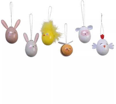Decoris Paasei dieren | assorti voor paasdecoratie
