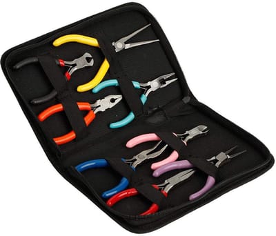 Dailygoody - Mini Tangenset - Ergonomische Plak- en Kniptangen - Voor Elektronica en Sieraden - Perfect voor Hobbyisten - 8-delig