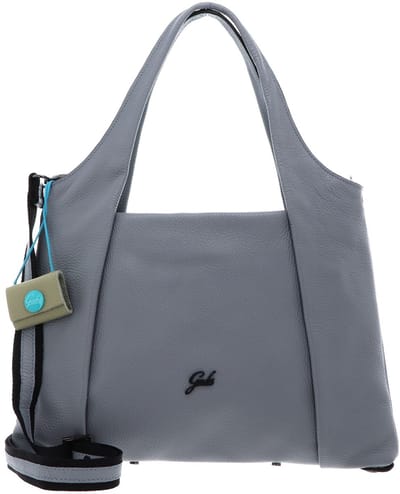 Gabs Leren schoudertas G3 Hand Bag Rugiada blauwgrijs