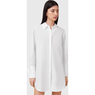 AllSaints Alber Dress White Taglia: 6 | Abiti in T-Shirt Outlet | Donna | Bianco