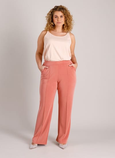 YEST CURVE Ludmila Bottoms - Dark Terra - maat W0(46) / L30