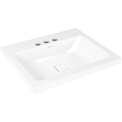 Kaldewei CONO countertop washbasin 3083 with 3 tap holes, 60 cm 901906033001