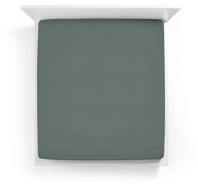 Bella Donna Hoeslaken Jersey Eenpersoons vintage groen - 0634 90/190-100/220