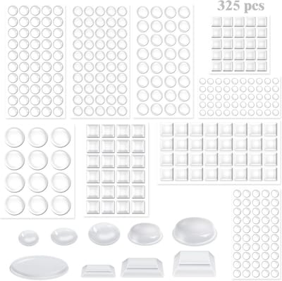 Zelfklevende buffers - Beschermdoppen rubber - Meubels beschermen - Antislip demping - 325 stuks - Transparant