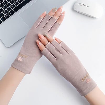 1 paar anti-uv-nagelhandschoenen UV-gelschildhandschoen Vingerloze manicure nagelkunstgereedschap LED-lamp Nagels Droger Straling Hand