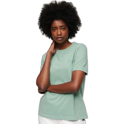 Superdry Vintage Logo Embroidered T-shirt Met Korte Mouwen Groen XS Vrouw