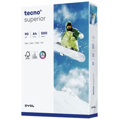 Inapa Tecno Superior 2100011538 Printpapier, kopieerpapier DIN A4 90 g/m² 500 vellen Wit