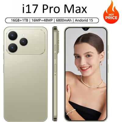 2026 Nieuwe i17 Pro Max Originele Smartphone HOT 7.0 inch Globale Versie 5G Dual Sim Mobiele Telefoons 6800mAh Android 15 Mobiele Telefoons
