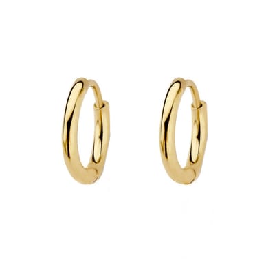 New Bling 9NBG-0604 – 14 Karaat Gouden Oorringen – Kleine Oorringen 11 mm – 1,3 mm Dik
