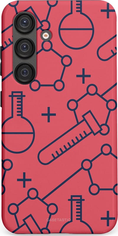 Casetastic hoesje geschikt voor Samsung Galaxy S25 - Dubbellaagse bescherming - Rode Laboratorium - Fashion Case - Koraal