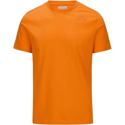 Kappa Cafers Slim T-shirt Met Korte Mouwen Oranje S Man