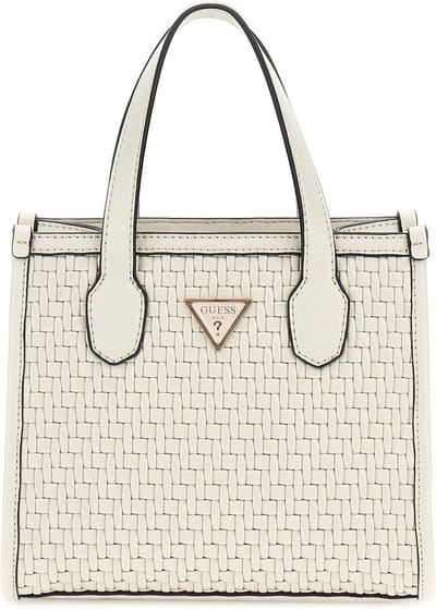 GUESS Handtas Schoudertas Silvana 2 Compartment Mini Tote Bone Beige