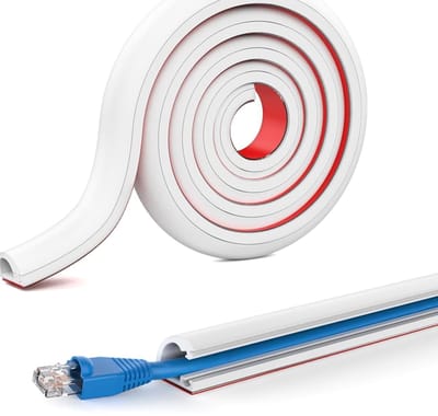 Flexibele Kabelgoot - Kabelbescherming Bodem - Leidingen Organiseren - Zacht PVC Materiaal - 3 Meter Lengte - Zwart