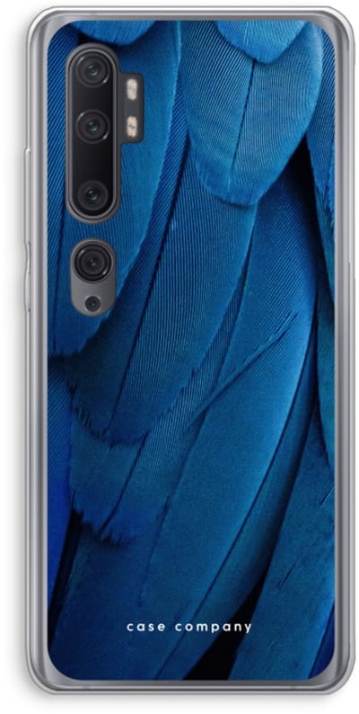 Case Company® - Hoesje geschikt voor Xiaomi Mi Note 10 Pro hoesje - Pauw - Soft Cover Telefoonhoesje - Bescherming aan alle Kanten en Schermrand